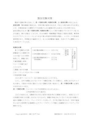 製図受験対策